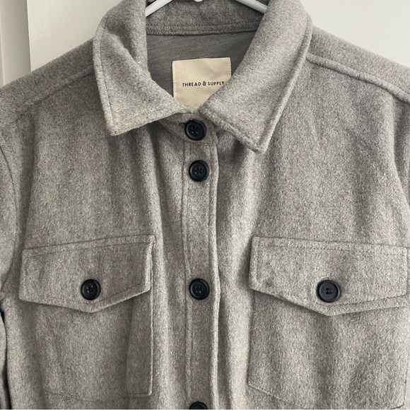 Gray Shacket - Picture 2 of 4